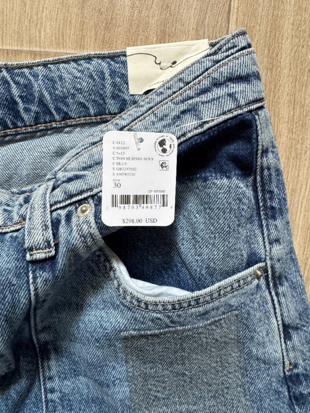 NWT Free People We The Free Head Over Heels Jeans, Size 30 MSRP $298 - Picture 12 of 15